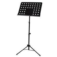 Music Stand For Conductor Foldable Adjustable Liftable Portable Black 147.5x50x47 Cm For Home Practice Stage Use