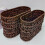 Multipurpose Wicker Storage Basket Accessory for Towels-grey L 6