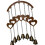 Wind Chime Wrought Iron Crafts Suitable for Balcony-love b 1