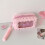 Pochette à stylos avec nœud papillon, fermetures éclair-Rose 5