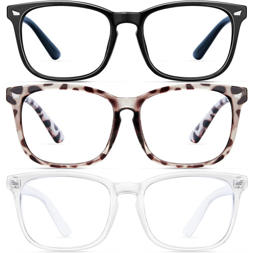 Blue Light Blocking Glasses, Computer Reading/Gaming/TV/Phones Glasses