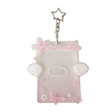 Porte-cartes avec plusieurs poches pour l'école et les-Rose