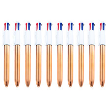 Ballpoint Pens Multicolor Writing Pens Set For School-rose gold
