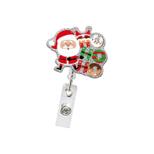 Christmas Badge Holder with Metal Clip for Conference Holiday-1