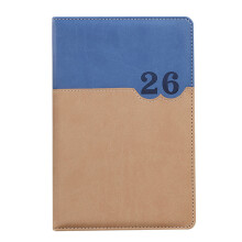 2026 Daily Planner 360 Pages Dated Softcover Leather-Navy Blue