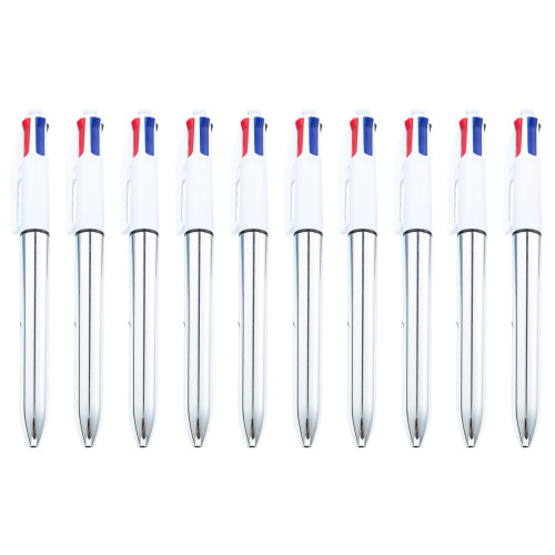 10Pcs Smooth Writing Ballpoint Pen For Classroom Note-silver