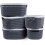 Versatile Storage Solution For Various Rooms, Durable Moisture-resistant Multifunctional Plastic Storage Baskets With Handles For Easy Movement, 5PCS 7