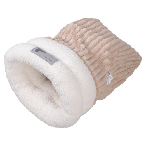 Lit créatif pour animaux de compagnie, couverture chaude,-Brun