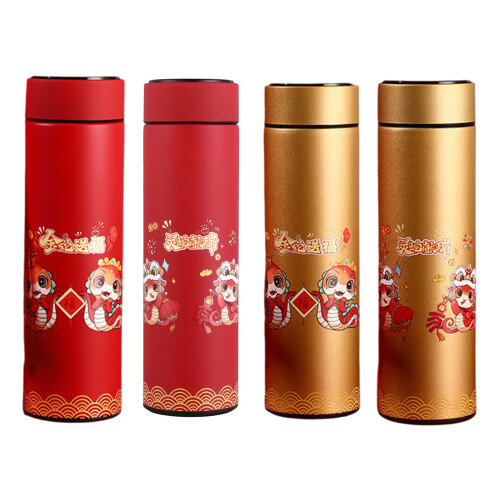 Bouteille d'eau de 480ML, flacons sous-Bri serpent doré rouge 1