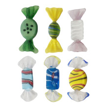 Magnifique ensemble d'ornements à collectionner en verre-7 à 12