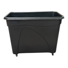 (Capacity: 235L - UNI030/B) Recycled Bottle Skip Black Bar Glass Recycling Bin Large