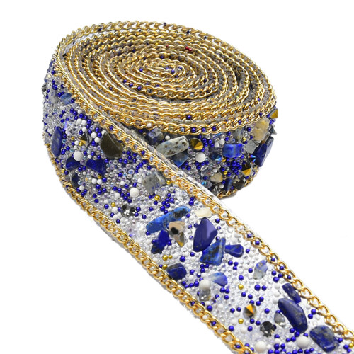 Bandes de strass auto-adhésives, garniture de ruban de strass-3