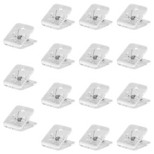 Kleine, heldere acryl vierkante clips, veilige grip voor-15