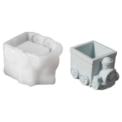 Moule en Silicone en forme de Bus pour plantes succulentes,-UN