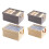 Space Efficient Fabric Storage Container-L Size Beige Color 2