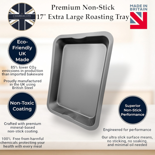 Non-Stick Roasting Baking Tray Extra Large, 43cm 2