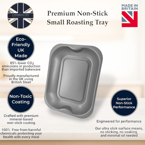 Non-Stick Roasting Baking Tray Small 28cm 2 Pack 2