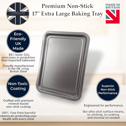 Non-Stick Oven Baking Tray Extra Large, 43cm 2