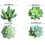 11Pcs Miniature Artificial Potted Plant Realistic Artificial 3