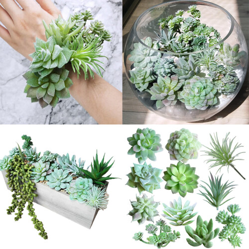 11Pcs Miniature Artificial Potted Plant Realistic Artificial 1