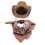 Halloween-Hunde-Cowboy-Kostüm,-Dunkelbraun 1