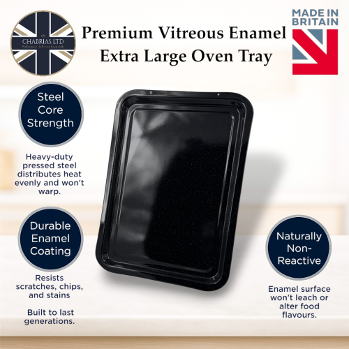 43cm Vitreous Enamel Baking Tray – Extra Large – Great British Bakeware 2