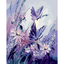 Florales Meisterwerk, Malen-nach-Zahlen-Set für Erwachsene, Leinwandbild mit leuchtenden Acrylfarben, Kreativer Spaß für alle (40 x 50 cm)