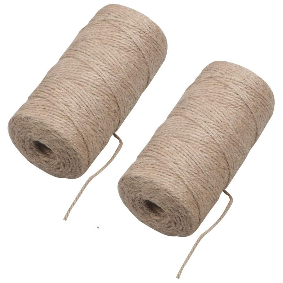 Natural Jute Twine String, Decorative Wrapping For Arts And Crafts, Yard/Garden Projects Ensuring Biodegradable, Durable & Sturdy Use, Hemp Twine 9404207790732