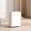 Large Capacity Trash Bin With Suction Base And Auto-white gray 2