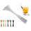 Cocktail Plastic Drinks Muddler Chabrias Ltd, 21 cm Long (Ergonomic Ribbed, Clear) 1