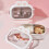 Leak proof Food Storage Case Portable Rabbit Lunch Case-Pink 6