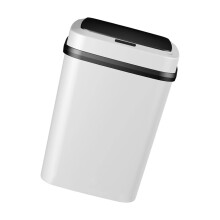 Automatic Lid Waste Basket-Black white chargi Inductio butto