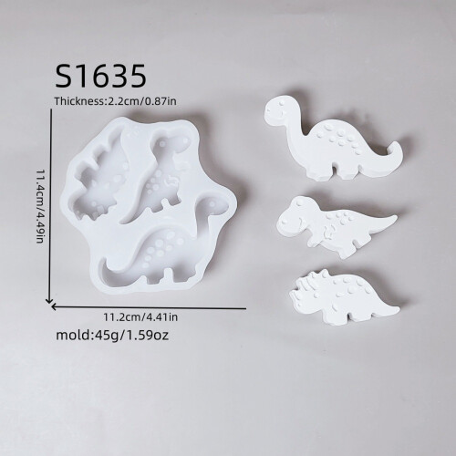 Multipurpose Dinosaur Silicone Mould Set for Candle Making 2