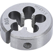 Matriz de rosca métrica profissional de 14 mm, cortador de rosca em aço rápido para usinagem de rosca externa, design de rosca à direita, liga de