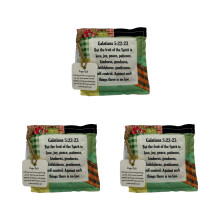 Durable Fabric Prayer Bag Containing Uplifting Messages for-D