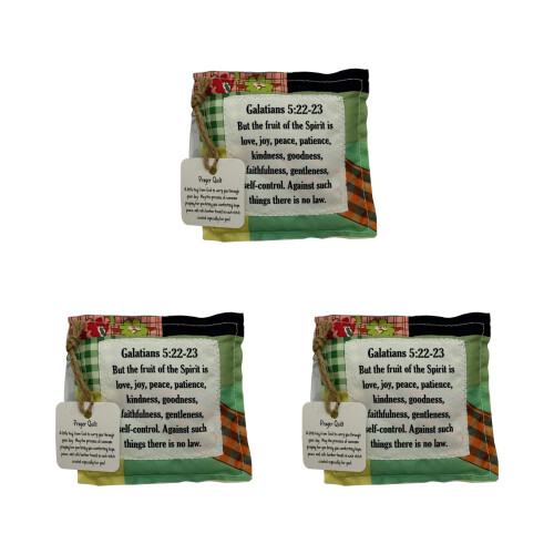 Durable Fabric Prayer Bag Containing Uplifting Messages for-D