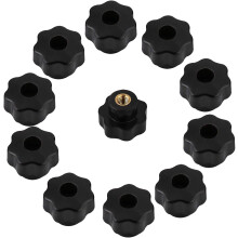 Bakelite Marthanach, Greim Chompordach, 10 bpíosa Cnaipí Réalta Ceann Heicseagánach le Snáithe Baineann, Dromchla Réidh le haghaidh Oibriú