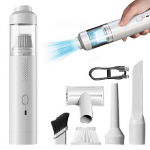 (white) Slim V8 Mate Cordless Car Vacuum High Power 12000Pa/30AW,Handheld Vacuum Cordless Portable Vacuum for Car,50% Offer