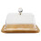 Cake Platter Modern Square Cake Stand With Clear Lid For-4218M 1