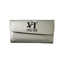 Elegant scissors case 2 PLACES FOR SCISSORS - Silver VIVATOP