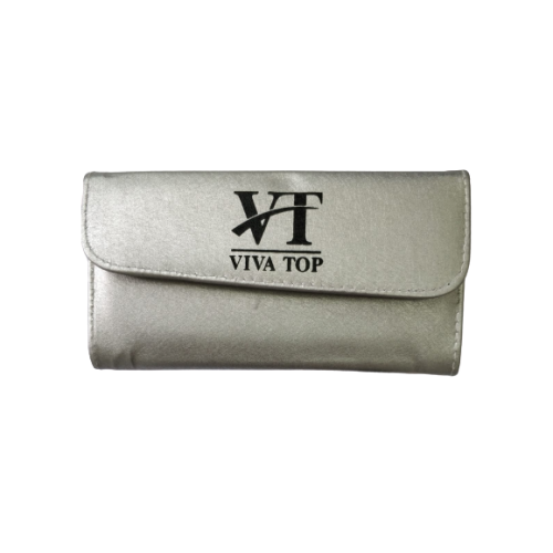 Elegant scissors case 2 PLACES FOR SCISSORS - Silver VIVATOP