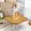 Cake Platter Modern Square Cake Stand With Clear Lid For-4218M 5