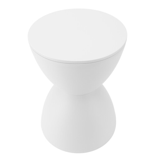 Sanduhrförmiger Hocker aus Kunststoff, modern, 2