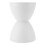 Sanduhrförmiger Hocker aus Kunststoff, modern, 4