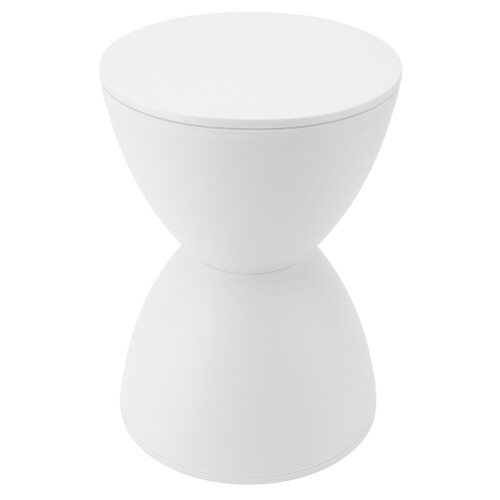Sanduhrförmiger Hocker aus Kunststoff, modern, 1
