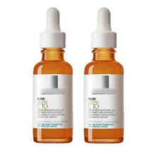 (2pcs) 1/2/3x La-Roche Posay PURE VITAMIN blood serum ,Anti-Wrikle Concentrate Radiance Renovating,Anti-Oxidant 30ml