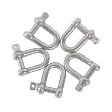 Sjakkel i rustfritt stål, 304D-formet for utendørs camping, fuktbestandig anker med kraftig konstruksjon, 10 stk.