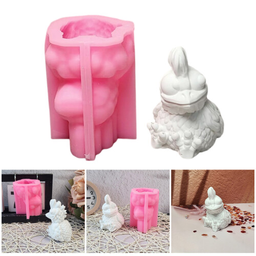 Silicone Molds Animal Molds Funny Chicken Plasters Molds Casting 1