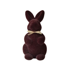 Soft Bunnies Figurines for Holiday Home Decoration and-Brown