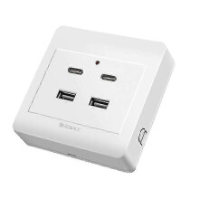 (surfaces mounted, 4) Wall 220v Outlets Usb Typec vent Outlet Charger Usb Usb 18w Wall Receptacle